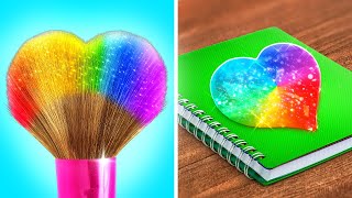 RICH VS BROKE ART CHALLENGE  Painting Hacks And Art Ideas by 123 GO! Like