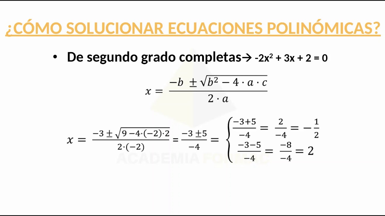 Cómo resolver ECUACIONES POLINÓMICAS YouTube