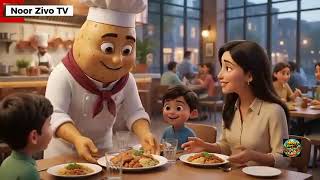 Full 😱 Baingan Ne Aloo Ko Badnaam Kar Diya!   Potato Pakora Story   Emotional Village Cartoon 🥔🍆 Update
