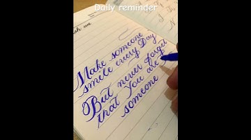 “Make someone smile today ✨❤️ #CursiveWriting #Handwriting” #viralvideo