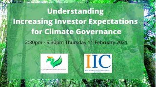 Understanding Increasing Investor Expectations for Climate Governance (Feb 11th, 2021)