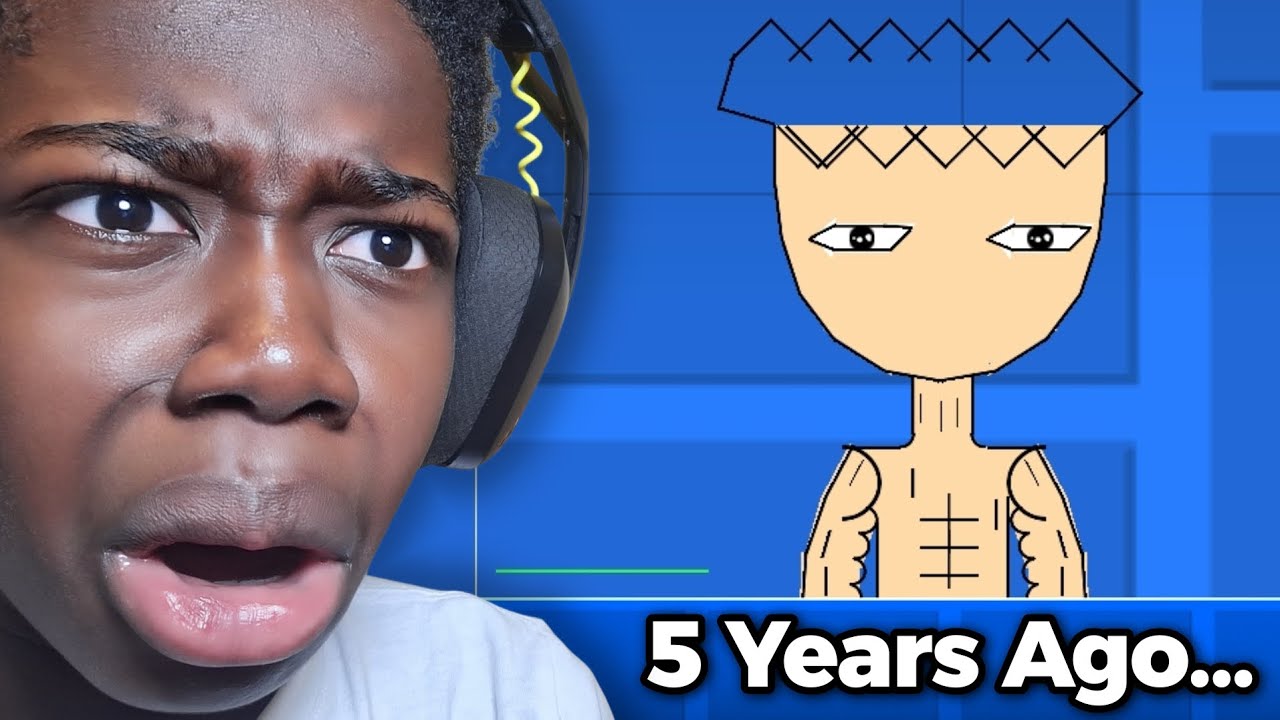 Playing My OLD Geometry Dash Levels... - YouTube