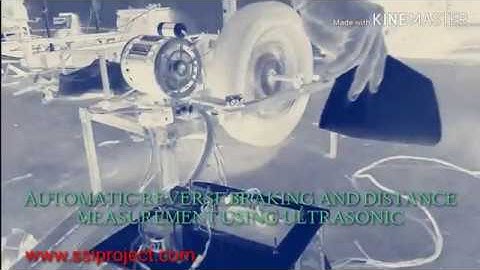 Best Mechanical Project Ideas / Automatic Reverse Braking and Distance Measurement using Ultrasonic