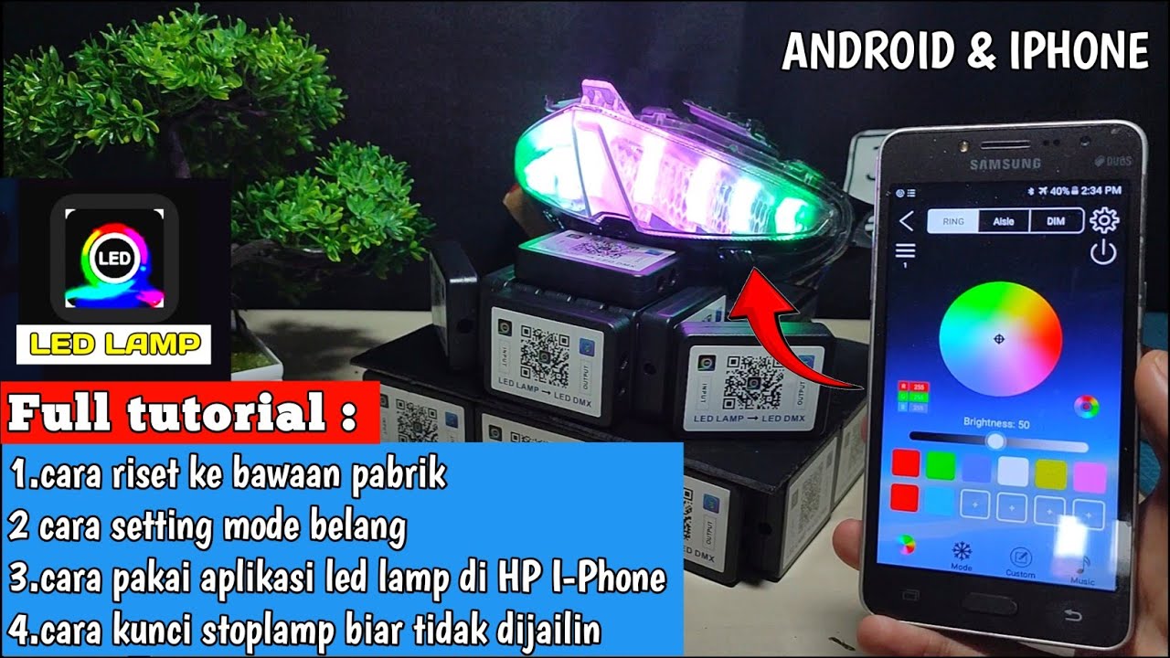 Tutorial Lengkap Cara Setting Lampu Stoplamp RGB modul DMX menggunakan ...