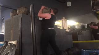 Atlas stone accident/fail. GymFail 2019. Dropped 100kg atlas stone on leg