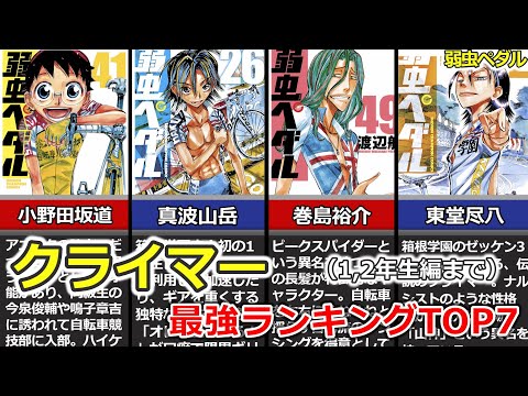 弱虫ペダル クライマー最強ランキングTOP７ 1 2年生編まで