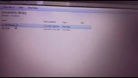 KRN1000 DAQ Master setup
