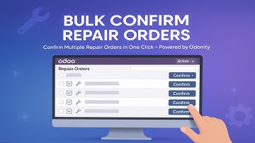 Bulk Confirm Repair Orders in Odoo 18 | Confirm Multiple Repairs in One Click with @Odonity #odoo