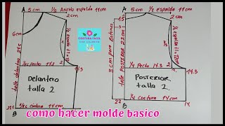 hacer molde ó patrón para niña facil 2 * 🚀 💓 💗 - YouTube