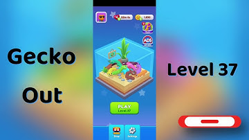 Gecko Out Level 37 Walkthrough 🧩 | Step-by-Step Puzzle Guide | Mini Boss