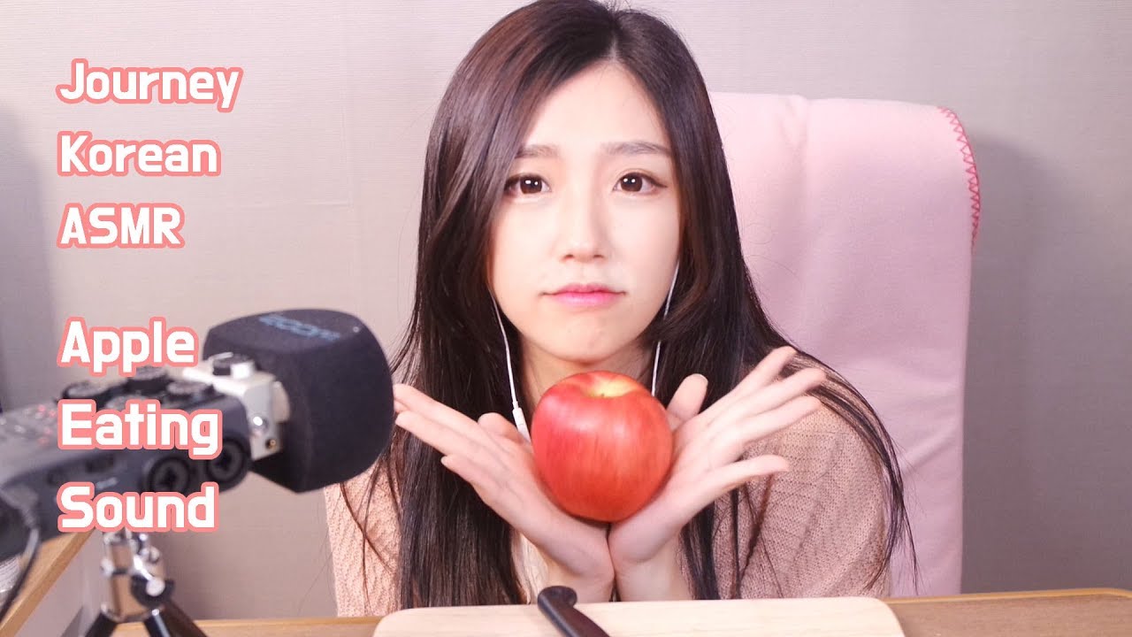 [한국어ASMR/ Korean ASMR] 아삭아삭 사과 이팅사운드 & 사과 톡톡톡 탭핑 ♥ Apple Eating Sound & Apple Tapping