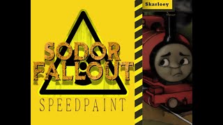 SODOR FALLOUT [] SPEEDPAINT []#3: Skarloey The Brave Engine