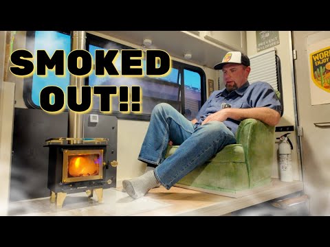 First Fire in My Miniature Wood Stove!! Solo Winter Camping Ready!!