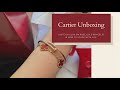 Cartier 2021 JUC sm unboxing and stacking with VCA Alhambra bracelet #cartierjuc #vancleef&arpels