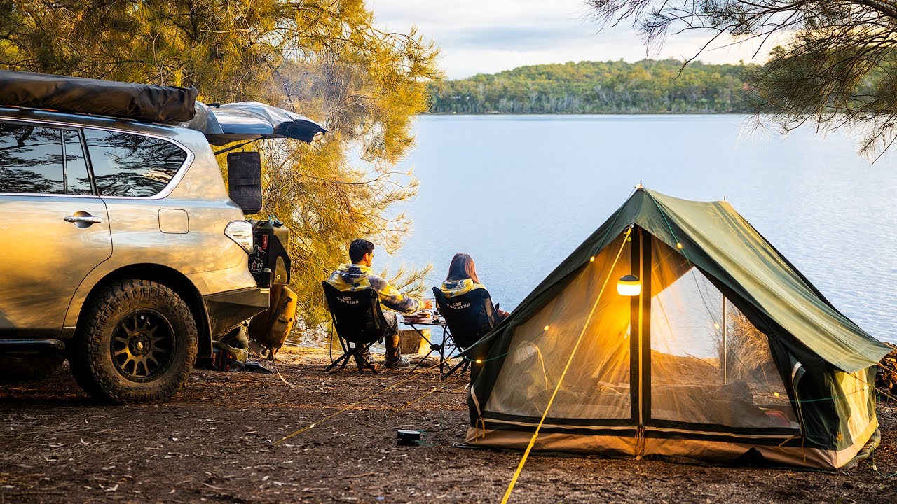 Relaxing Lakeside Camping Escape [Finding Peace & Serenity in Nature, ASMR]