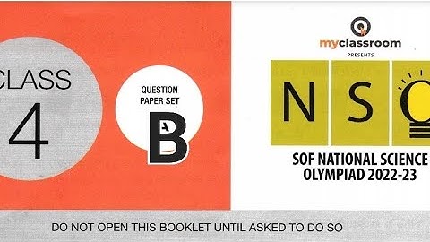 Class 4 /SOF - NSO SET B /2022-2023