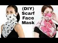 How to Stitch Fabric Scarf Face Mask / DIY  Fabric Face Mask at Home