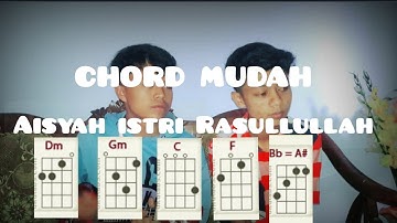 Chord Aisyah istri Rasulullah || cover ukulele senar 4