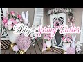🌸NEW! DIY SPRING/EASTER FRONT PORCH LORAL DECOR CRAFTS 🌸 "I Love Spring" ep 11 Olivias Romantic Home