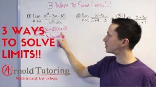3 WAYS TO SOLVE LIMITS