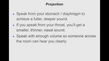 KANW Radio Broadcasting Class Session 8-6 Reading, Projection and Delivery