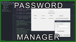 Python Project - Random Password Generator & Password Manager