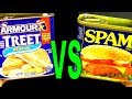 Treet vs. Spam -  FoodFights Review of Hormel and Armor Canned Meat Products