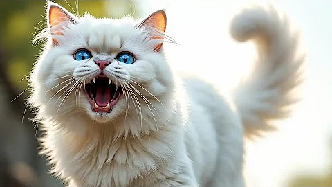 Video 11178861: persian cat meow sound, persian cat meowing cute