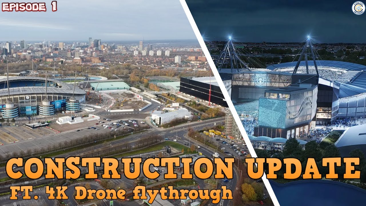 Etihad Stadium North Stand + Man City NEW Fanzone + CoOp Arena