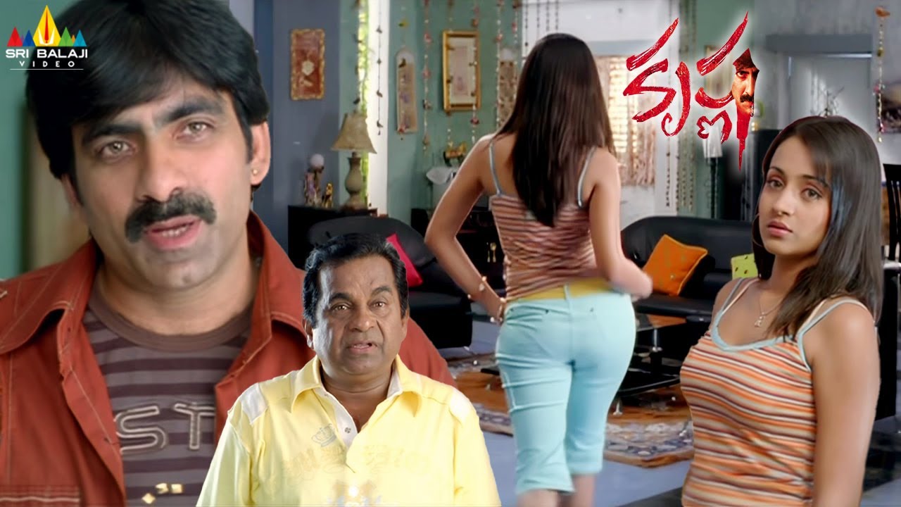 Trisha's Best Back to Back Scenes | Krishna | Telugu Movie Scenes | Ravi Teja | Brahmanandam | Sunil