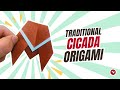 How to Fold a Traditional Origami Cicada - Easy Summer Craft