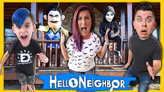 HELLO NEIGHBOR IN REAL LIFE! We Are Locked In Postmaster's Creepy Escape Room