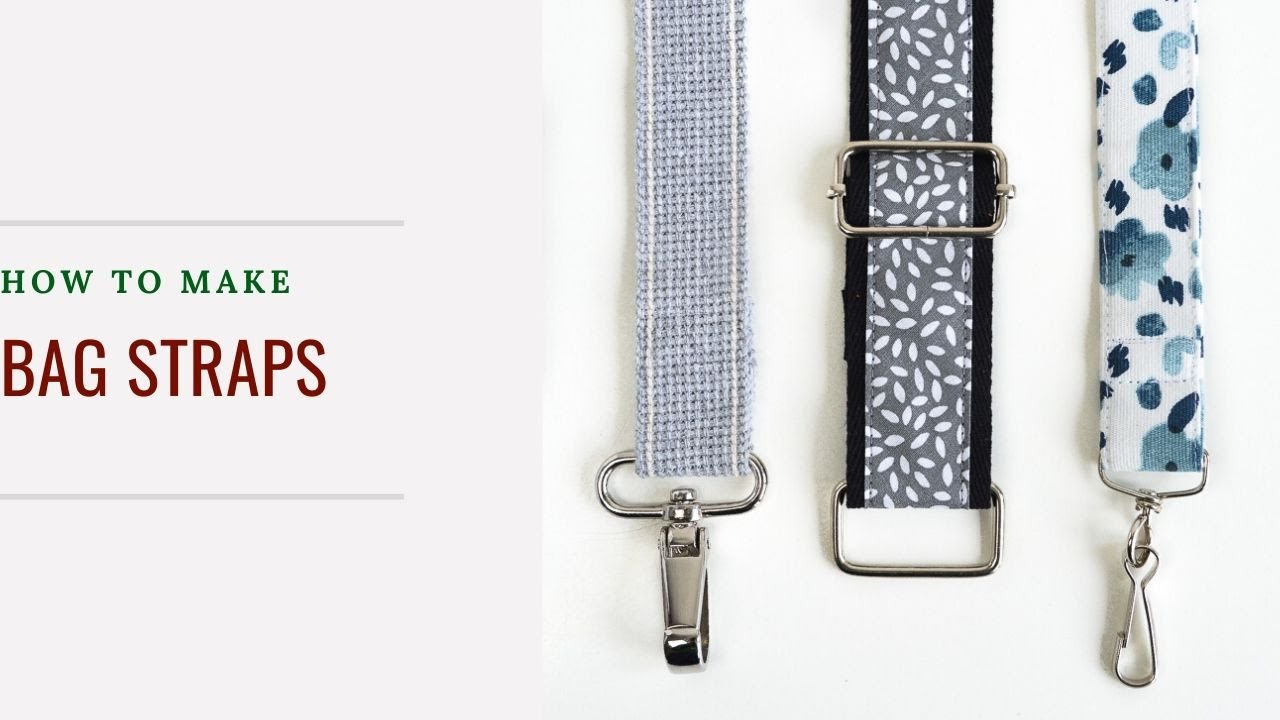 How to sew bag straps and adjustable bag straps 
