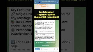 How To Download Message Using SRC Bot #downloader #telegrambot #telegram #python