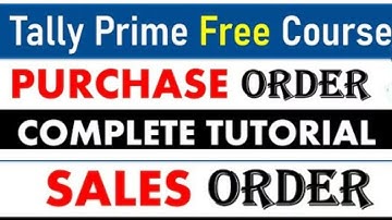 Tally Prime - Sales Order process | Tally me Sales order kaise banaye