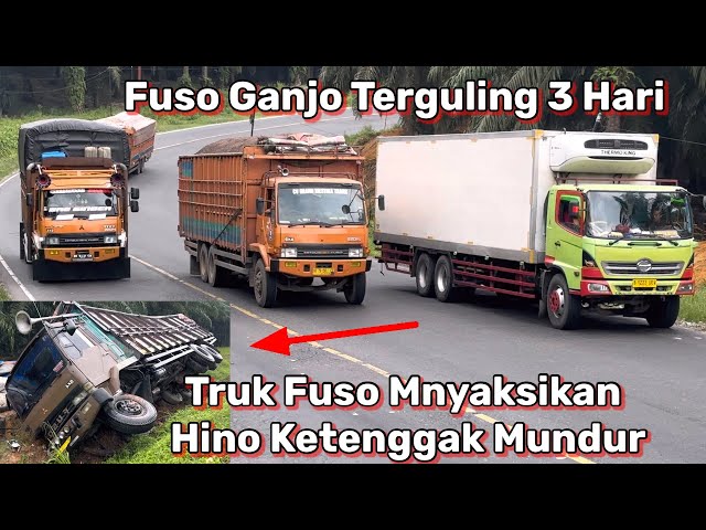 Truck Box Thermo King Ketenggak Mundur Fuso Ganjo Terguling 3 Hari class=