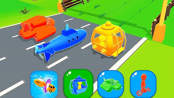 SHAPE SHIFTING🏃‍♂️🚗🚲🚦All Levels Gameplay Walkthrough Android,ios max UND4H
