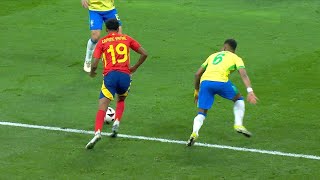 Lamine Yamal CRAZY Dribbling Skills Vs Brazil