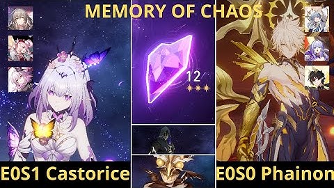 E0S1 Castorice & E0SO Phainon Premium MOC Floor 12 Full Star | Honkai:Star Rail