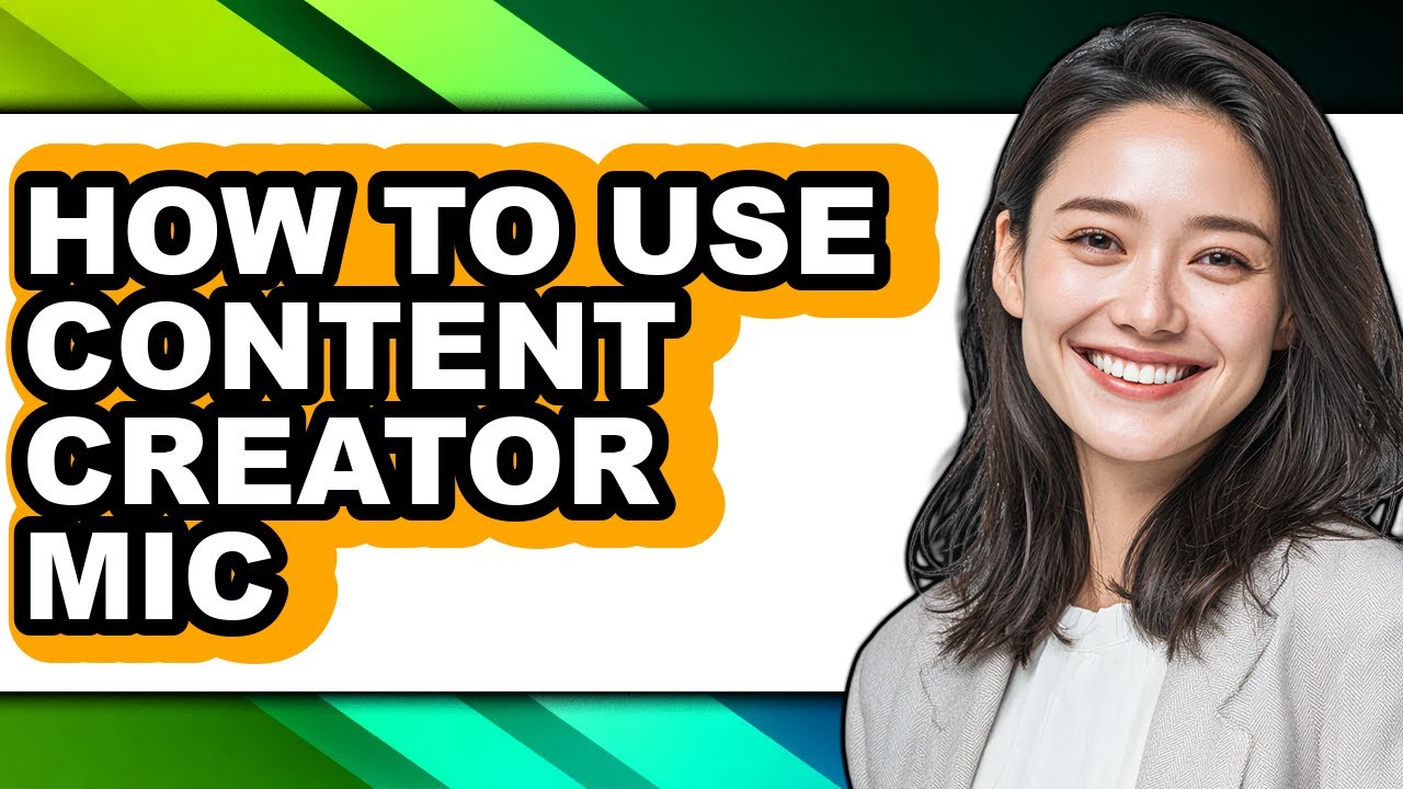 How to Use Content Creator Mic (updated) - YouTube