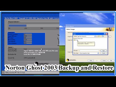 How to Create OR Restore Norton Ghost Image of Windows XP || Norton Ghost 2003 Backup and Restore