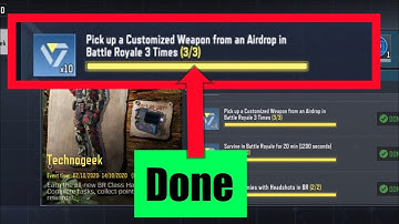 Pick up a customized weapon from an airdrop in battle royale 3 times