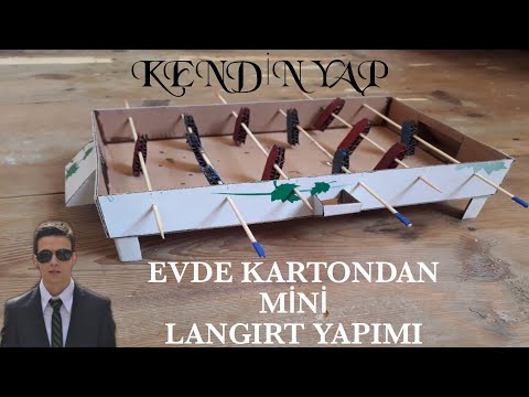 EVDE KARTONDAN MAKET LANGIRT YAPIMI DETAYLI ANLATIM