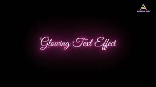 Glowing Text Effect in Kinemaster Node Video Editor | How to make In Hindi