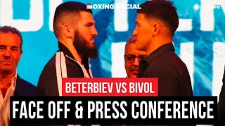Artur Beterbiev vs. Dmitry Bivol | Full INTENSE Press Conference \& Face Off