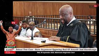BcmTv : Zolani Tete Case - State Argument on Bail Application Of Uzuzole And Sinebhongo screenshot 3