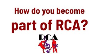 How to Apply to RCA