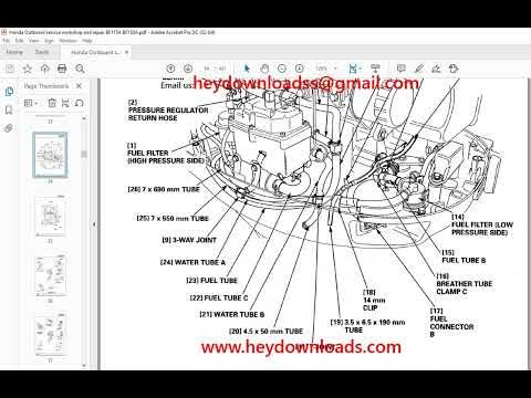 Honda Outboard Motor BF115A BF130A Service Repair Manual 66ZW50 - YouTube