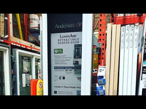 DIY: Installing the LuminAire Retractable Screen Door by Anderson/Home Depot~The Kneady Homesteader