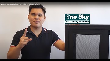 What is 900 Series Aluminum Profile 2 tracks vs 3 tracks?